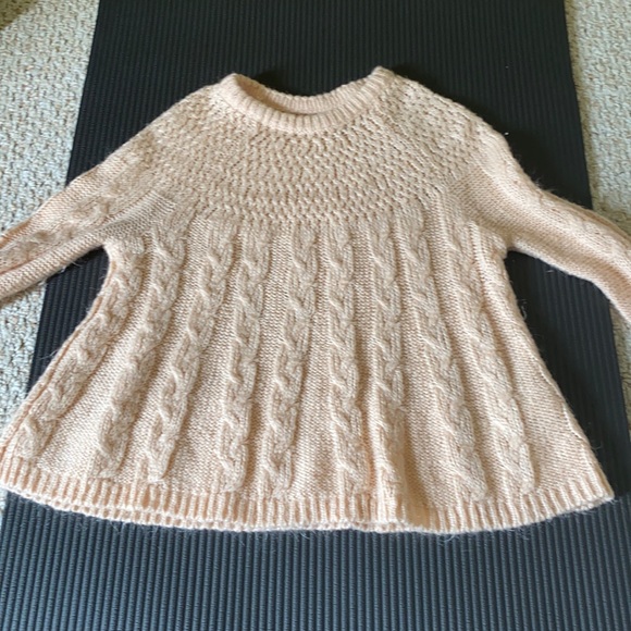 Hollister Sweaters Pink Peplum Sweater Poshmark